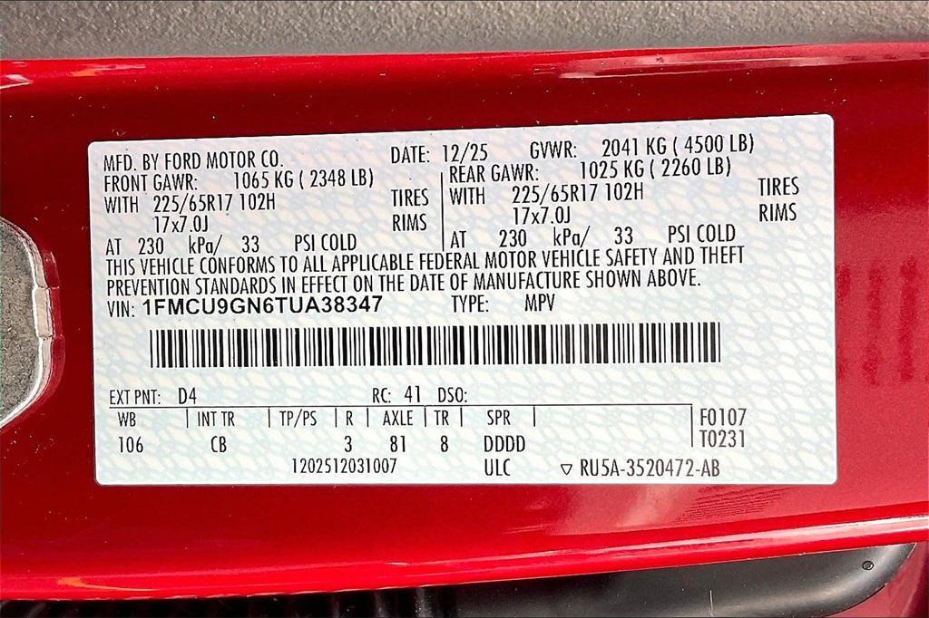 new 2026 Ford Escape car, priced at $29,852