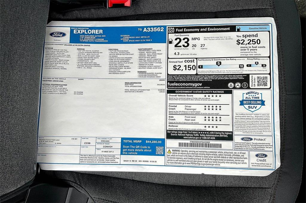 new 2026 Ford Explorer car, priced at $40,383