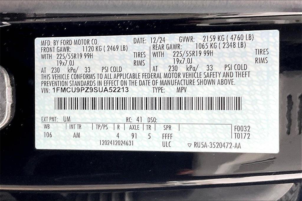 new 2025 Ford Escape car, priced at $36,098