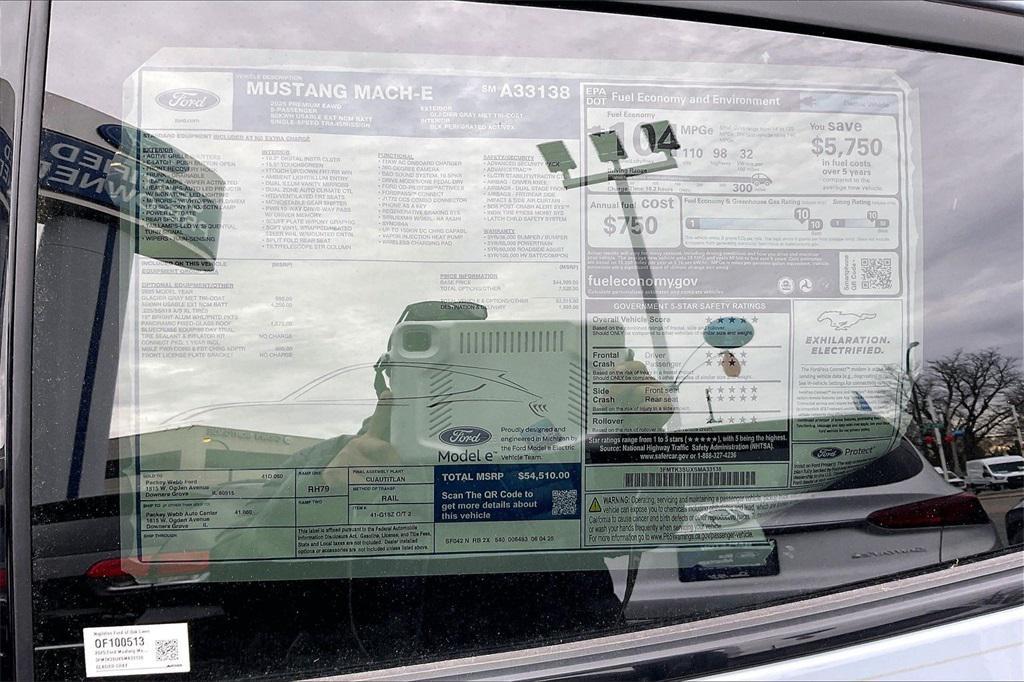 new 2025 Ford Mustang Mach-E car, priced at $52,472