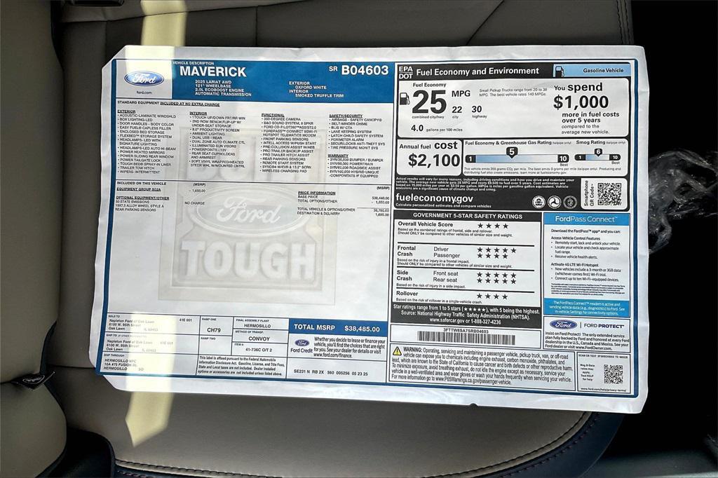 new 2025 Ford Maverick car, priced at $33,919