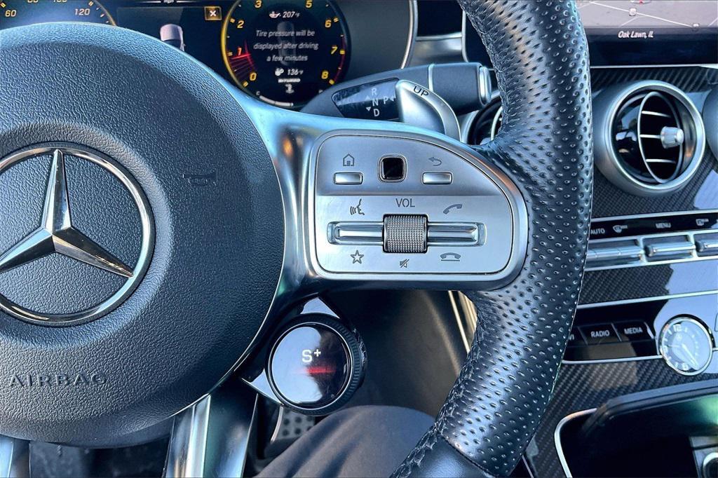 used 2021 Mercedes-Benz AMG C 43 car, priced at $39,985