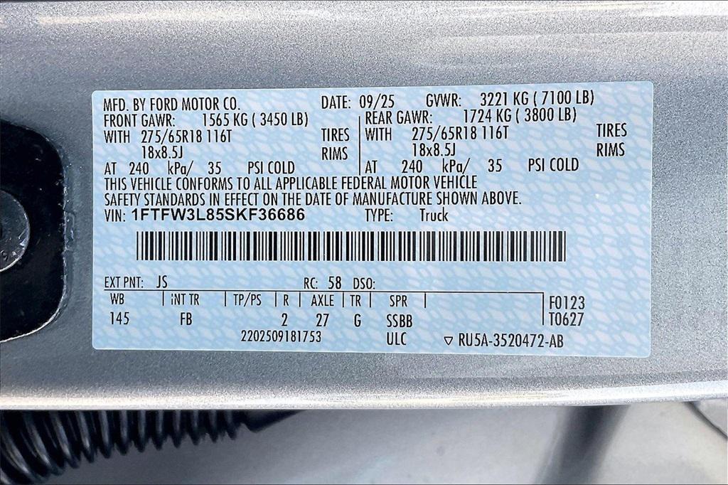 new 2025 Ford F-150 car, priced at $61,263