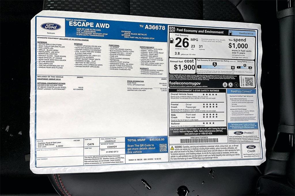 new 2026 Ford Escape car, priced at $34,704
