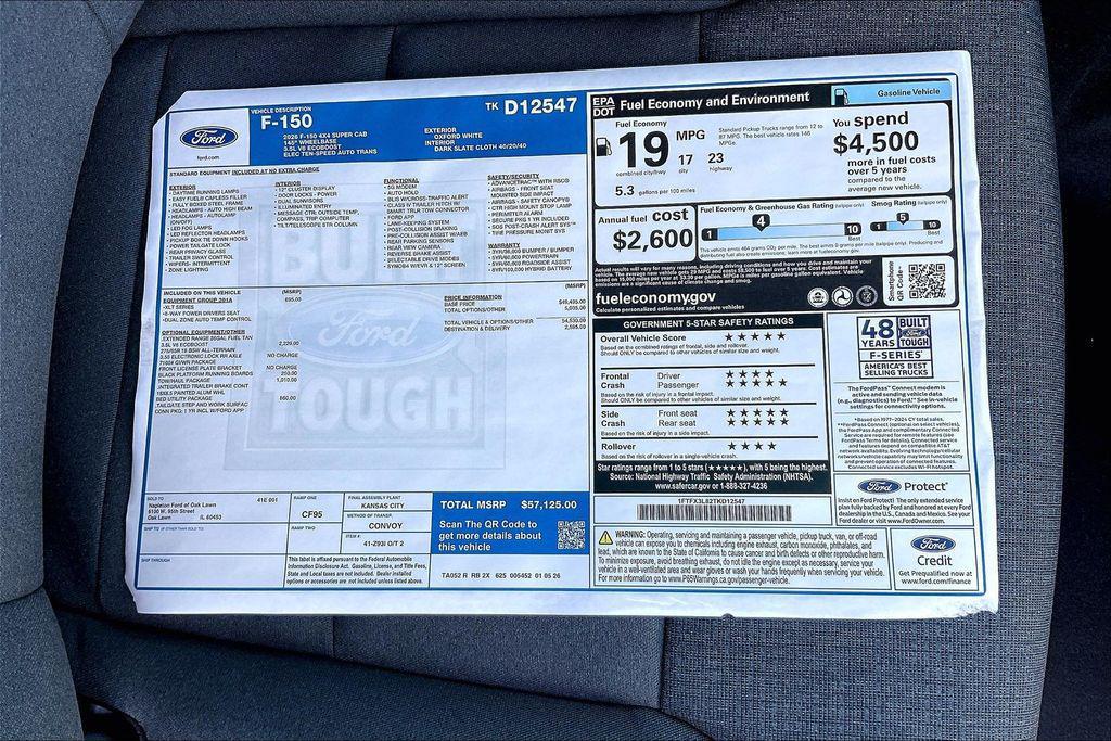 new 2026 Ford F-150 car, priced at $50,911