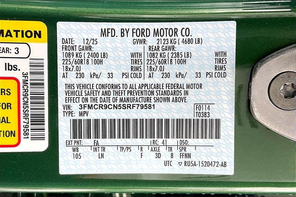 new 2025 Ford Bronco Sport car, priced at $38,712