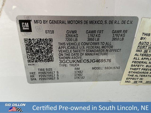 used 2018 Chevrolet Silverado 1500 car, priced at $19,991