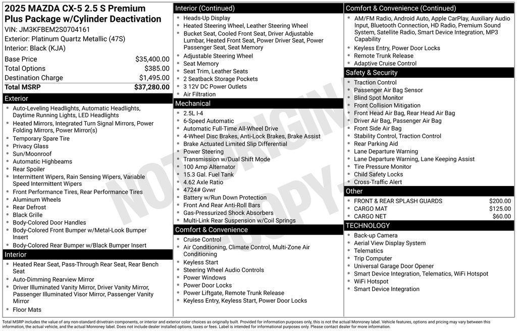 used 2025 Mazda CX-5 car, priced at $29,998