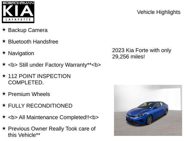 used 2023 Kia Forte car, priced at $18,720