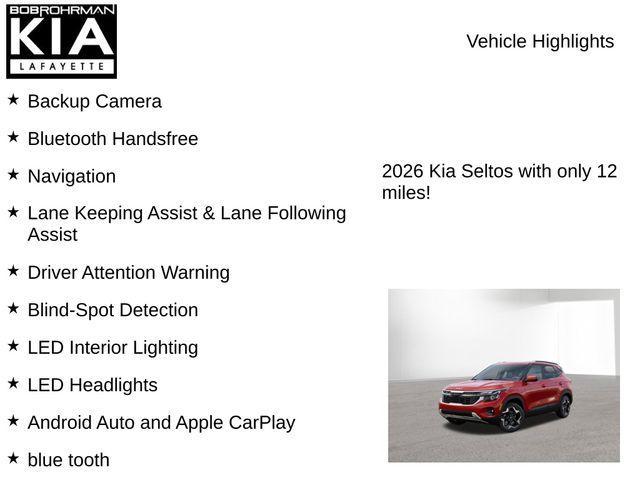 new 2026 Kia Seltos car, priced at $25,543