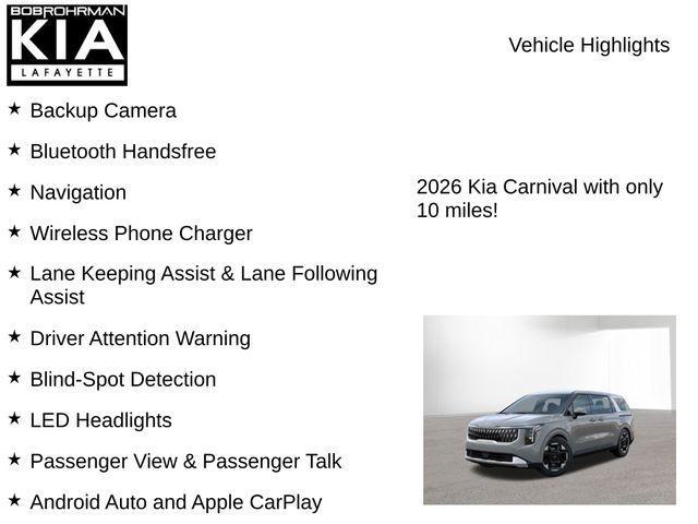 new 2026 Kia Carnival car, priced at $42,124