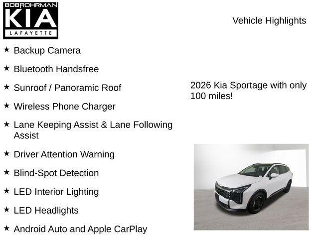 new 2026 Kia Sportage car, priced at $30,926