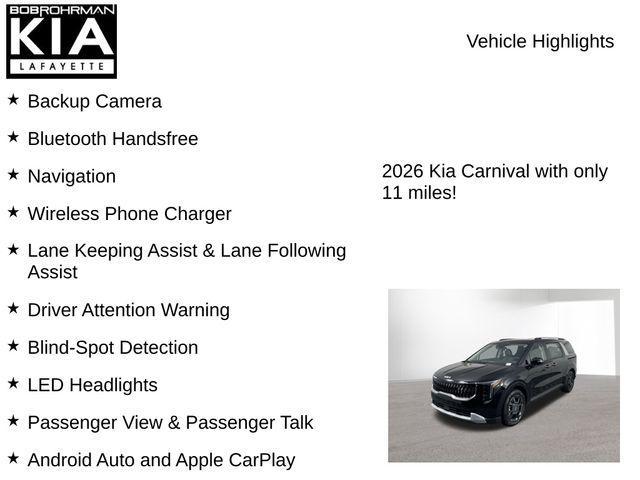new 2026 Kia Carnival Hybrid car, priced at $42,351