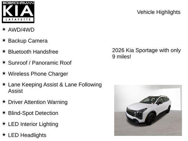 new 2026 Kia Sportage car, priced at $36,426