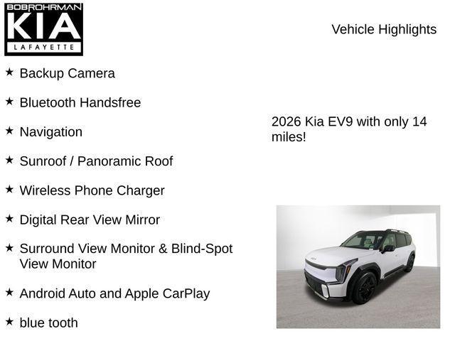 new 2026 Kia EV9 car, priced at $59,448