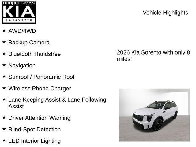 new 2026 Kia Sorento car, priced at $40,940