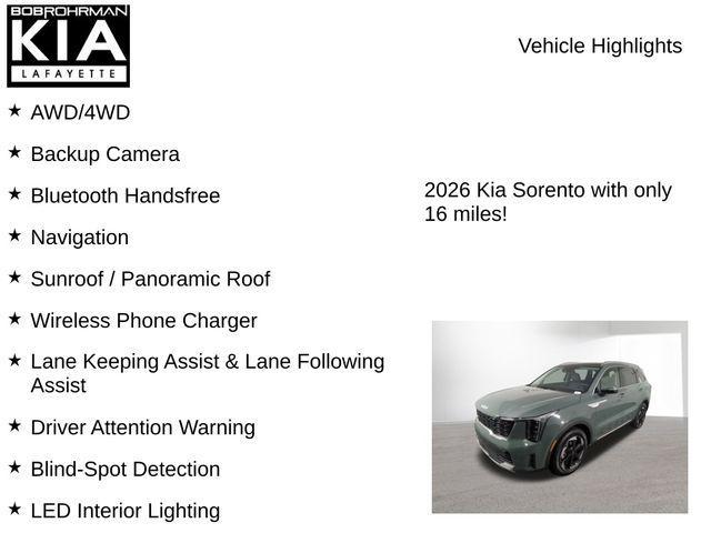 new 2026 Kia Sorento Hybrid car, priced at $41,007