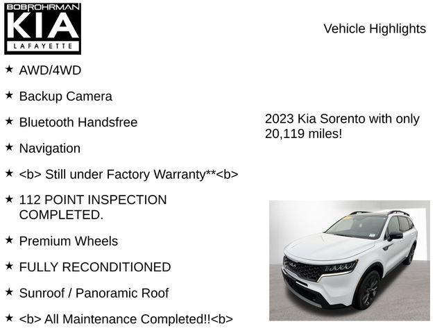 used 2023 Kia Sorento car, priced at $30,544