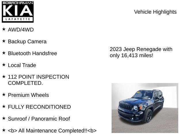 used 2023 Jeep Renegade car, priced at $20,821