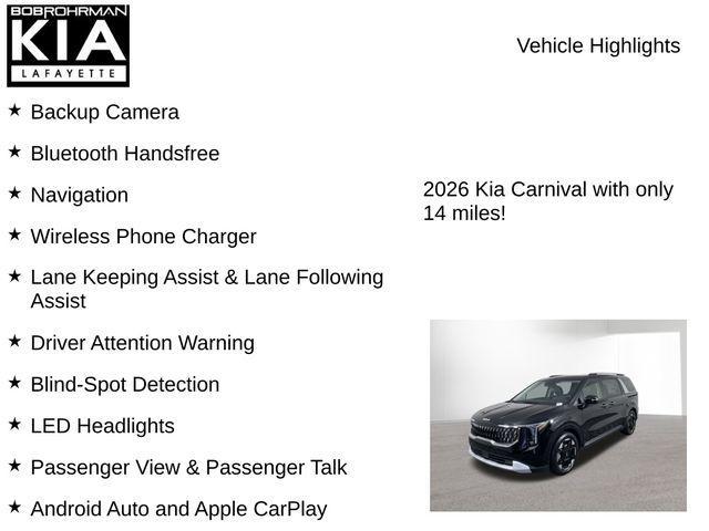new 2026 Kia Carnival car, priced at $40,882