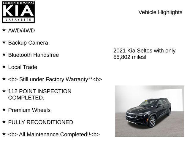 used 2021 Kia Seltos car, priced at $15,972