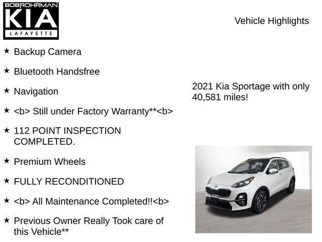 used 2021 Kia Sportage car, priced at $20,627