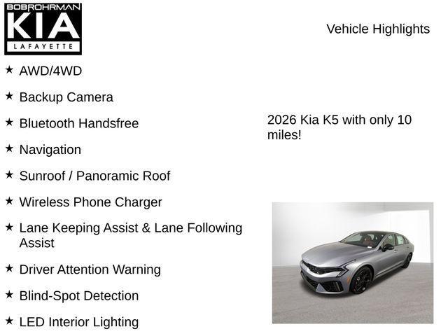 new 2026 Kia K5 car, priced at $32,748