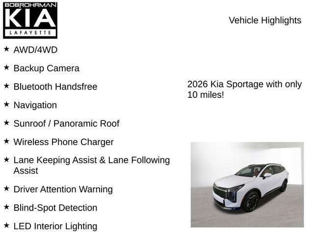 new 2026 Kia Sportage car, priced at $33,031