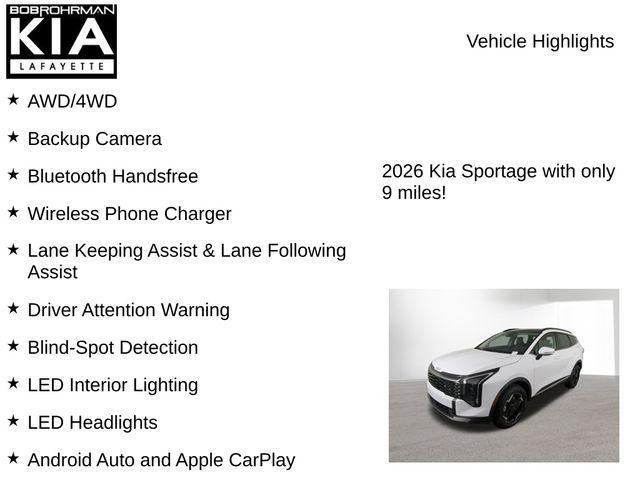 new 2026 Kia Sportage car, priced at $33,408