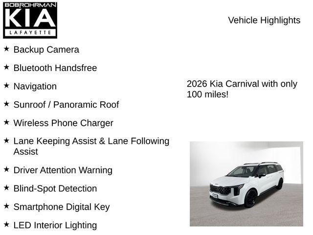 new 2026 Kia Carnival car, priced at $44,672