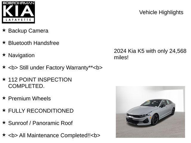 used 2024 Kia K5 car, priced at $26,828