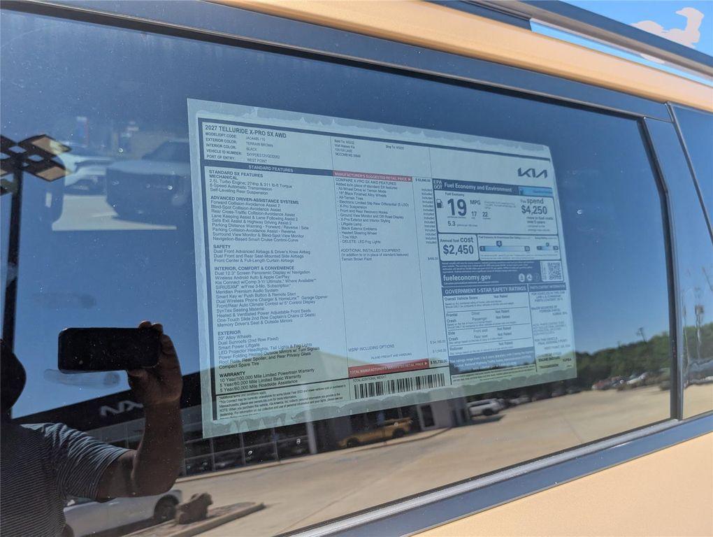 new 2027 Kia Telluride car, priced at $56,155