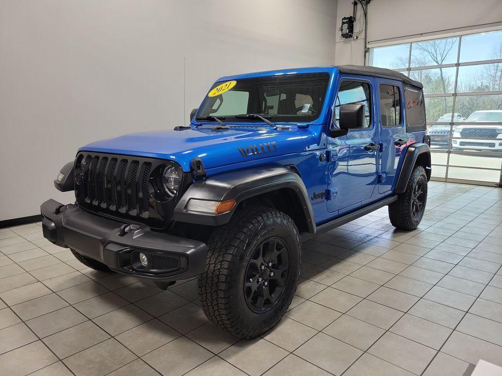 used 2021 Jeep Wrangler Unlimited car, priced at $25,167