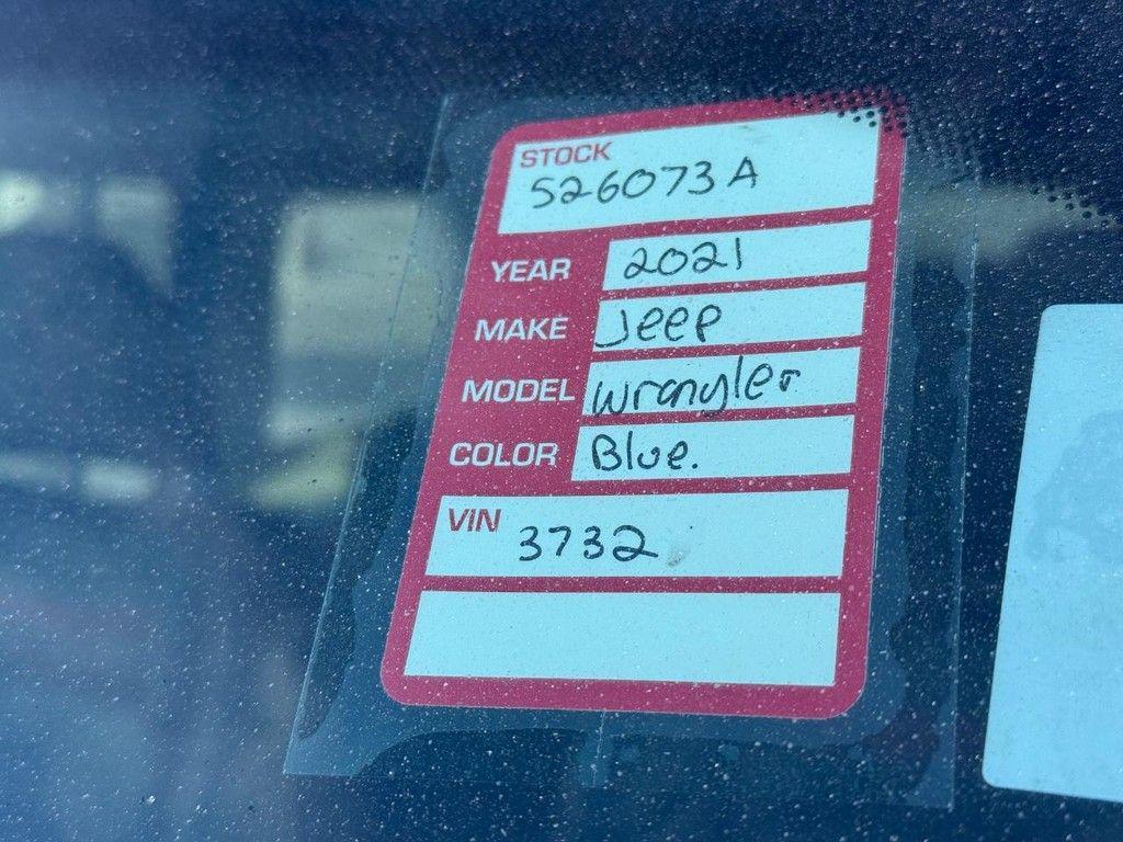 used 2021 Jeep Wrangler Unlimited car, priced at $30,998