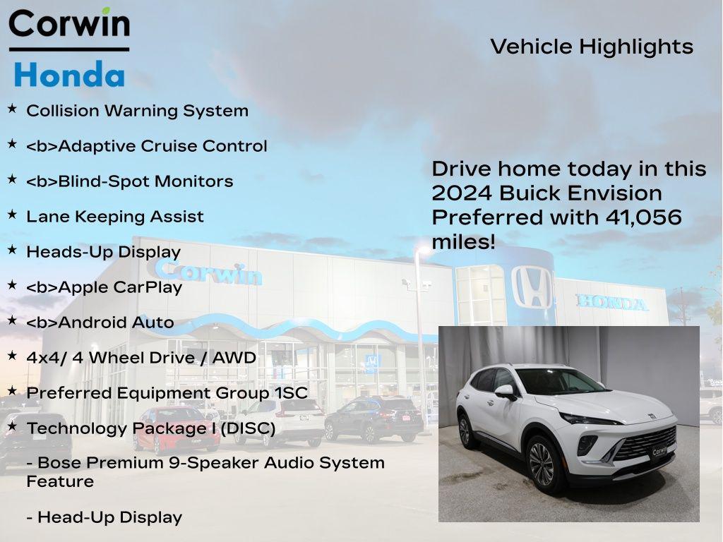used 2024 Buick Envision car, priced at $22,900