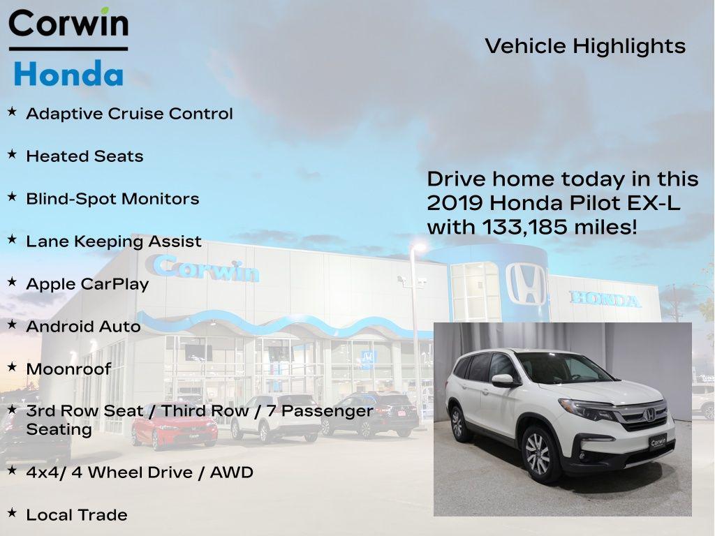 used 2019 Honda Pilot car, priced at $20,119