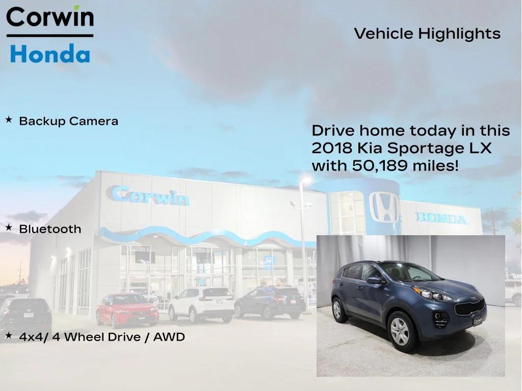 used 2018 Kia Sportage car, priced at $14,000