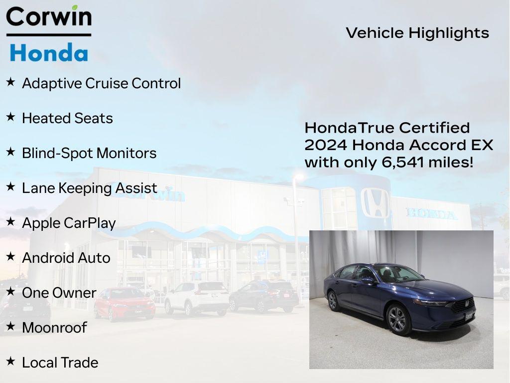 used 2024 Honda Accord car, priced at $27,614