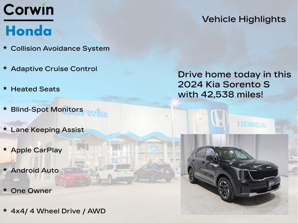 used 2024 Kia Sorento car, priced at $26,826