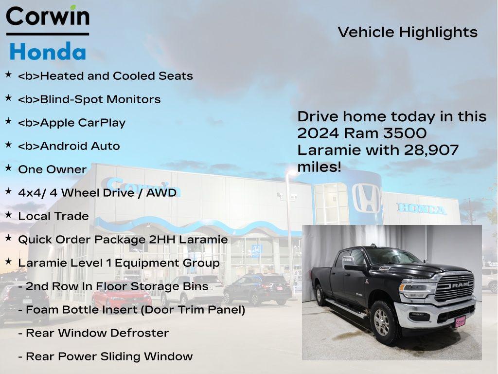 used 2024 Ram 3500 car, priced at $62,500