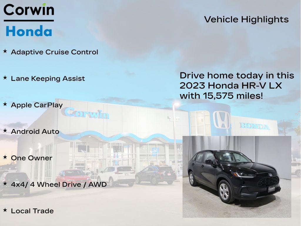 used 2023 Honda HR-V car, priced at $23,500
