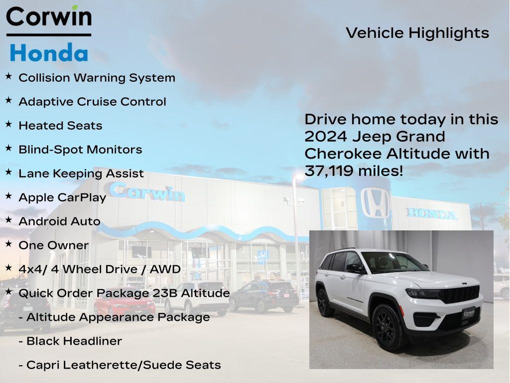 used 2024 Jeep Grand Cherokee car, priced at $29,600