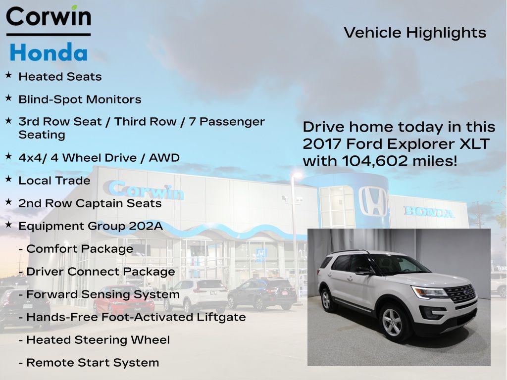 used 2017 Ford Explorer car, priced at $15,000