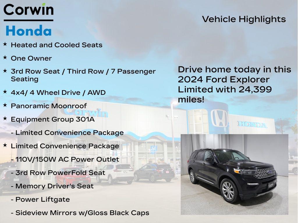 used 2024 Ford Explorer car, priced at $38,899