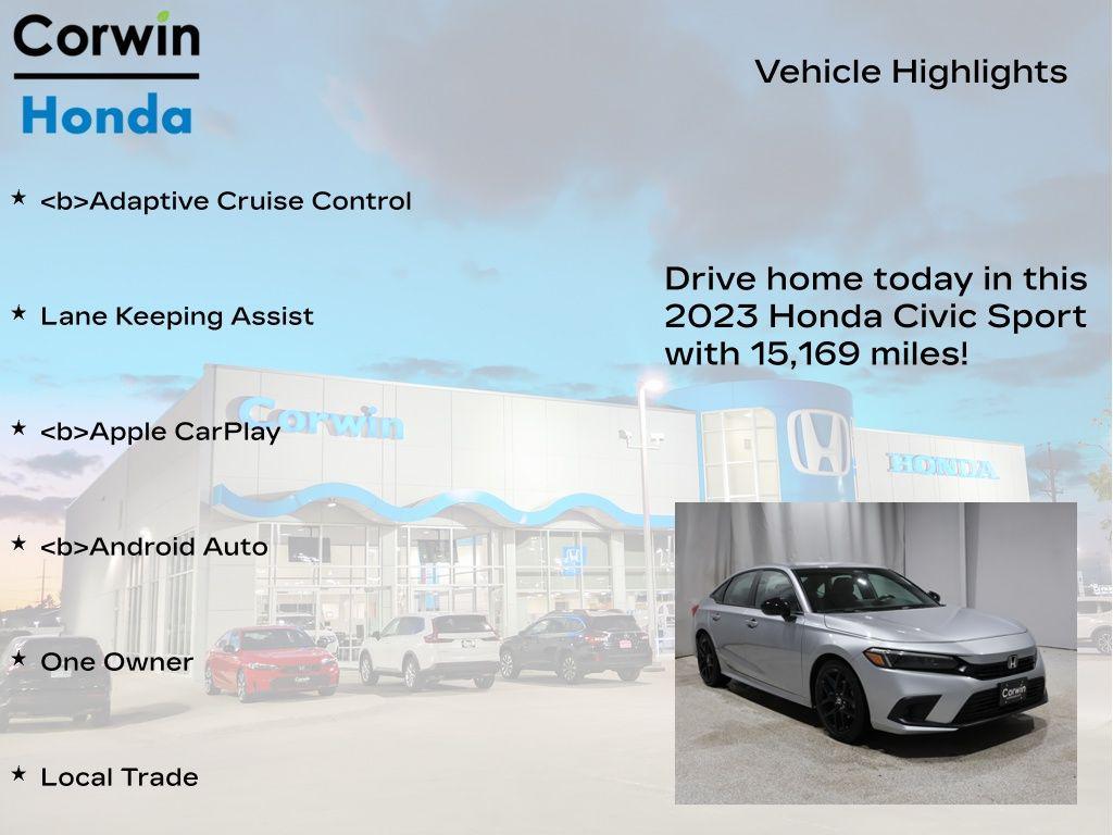 used 2023 Honda Civic car, priced at $22,702