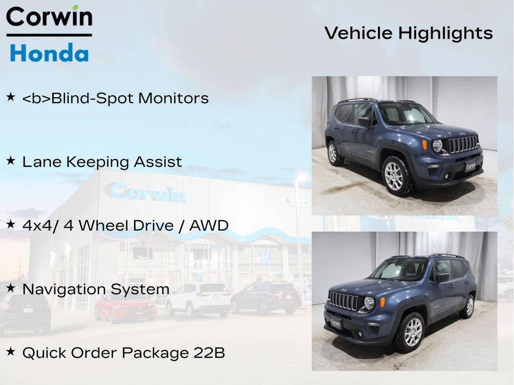 used 2022 Jeep Renegade car, priced at $16,900