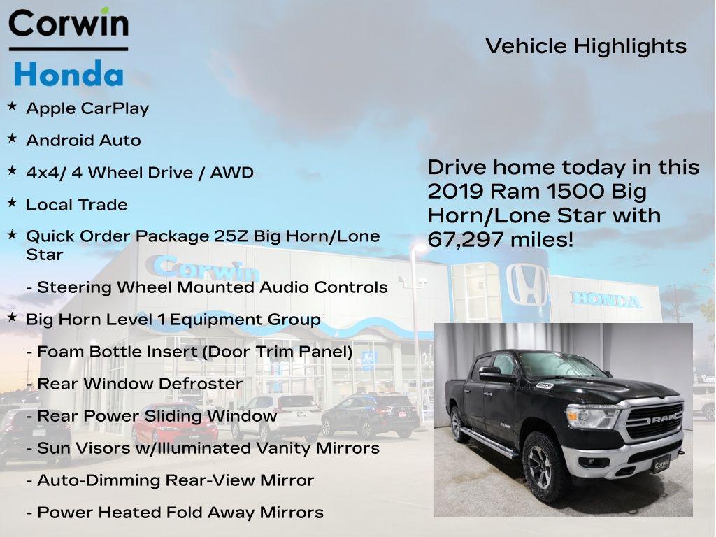 used 2019 Ram 1500 car, priced at $27,000