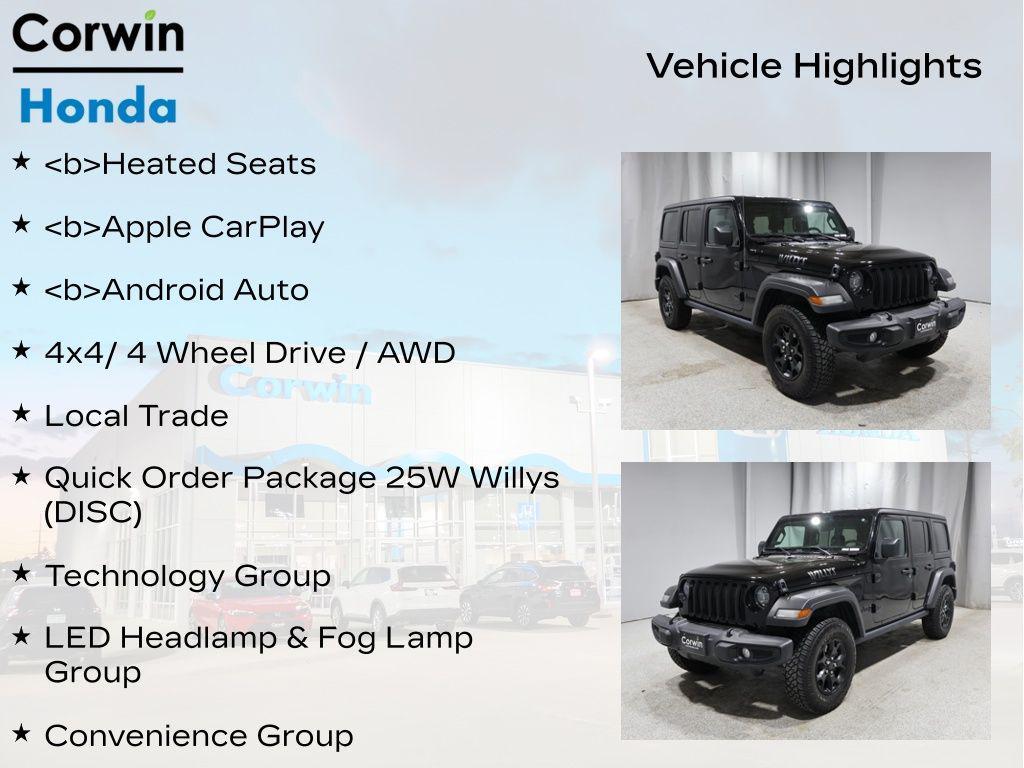 used 2021 Jeep Wrangler Unlimited car, priced at $24,900