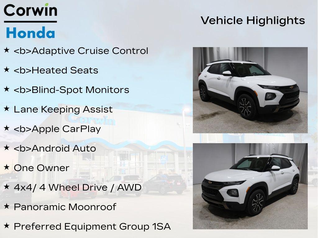 used 2023 Chevrolet TrailBlazer car, priced at $20,600