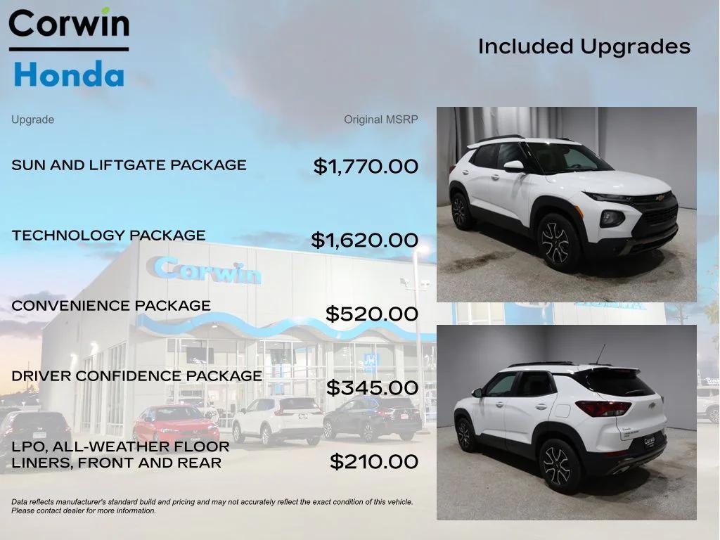 used 2023 Chevrolet TrailBlazer car, priced at $22,400